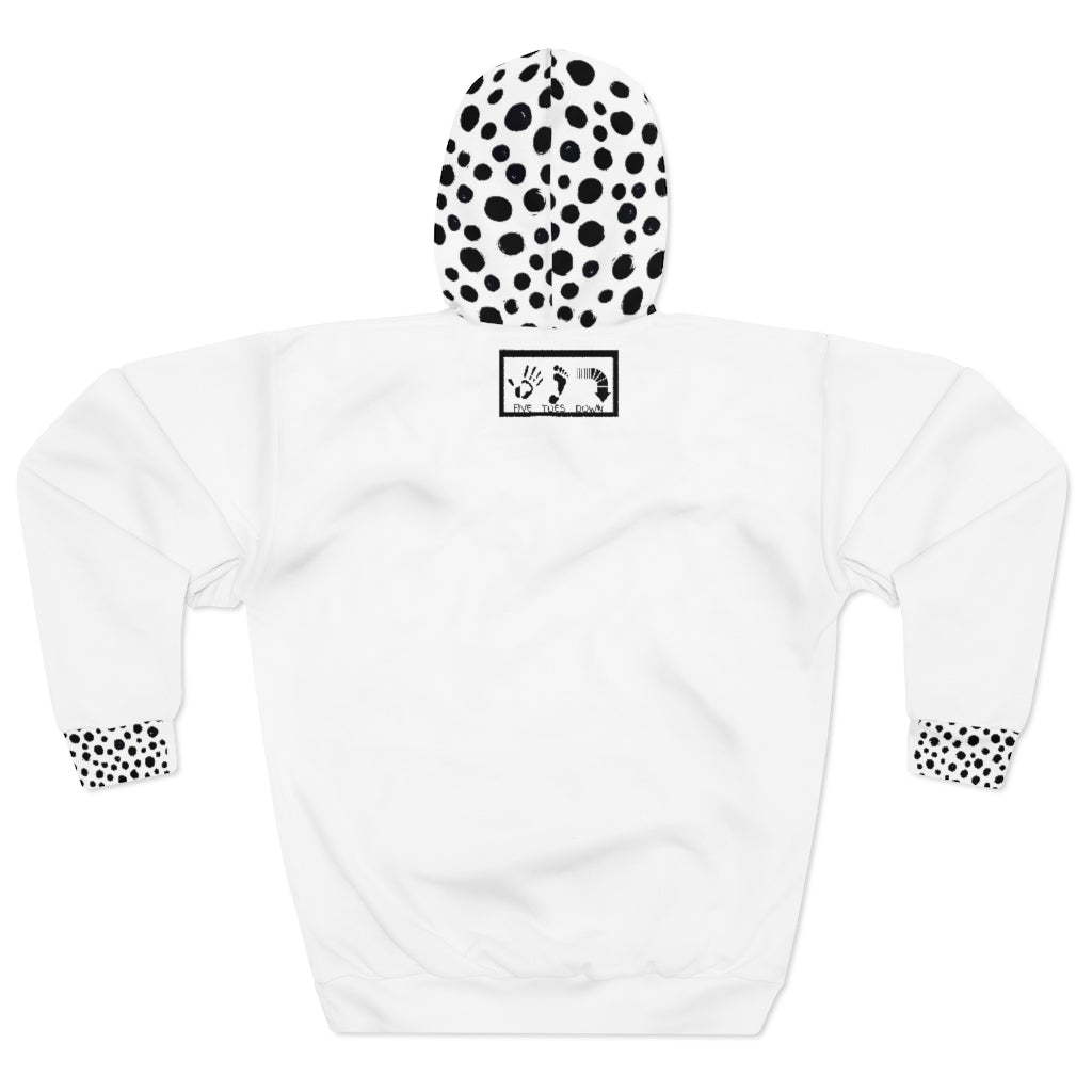 Five toes Down Dalmatian Unisex Pullover Hoodie
