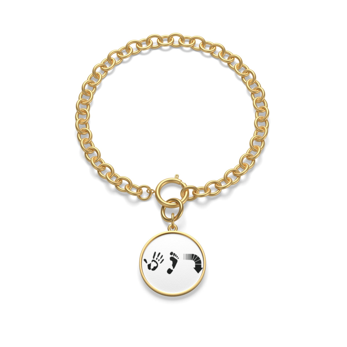 Five Toes Down Chunky Chain Bracelet