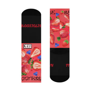 Five Toes Down Berrylicious Crew Socks