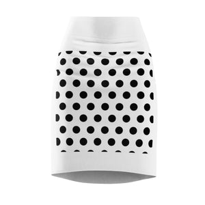 Five Toes Down Polka Dot Women's Pencil Skirt
