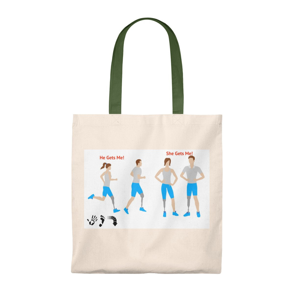 Five Toes Down Couple Tote Bag - Vintage