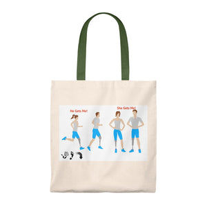 Five Toes Down Couple Tote Bag - Vintage