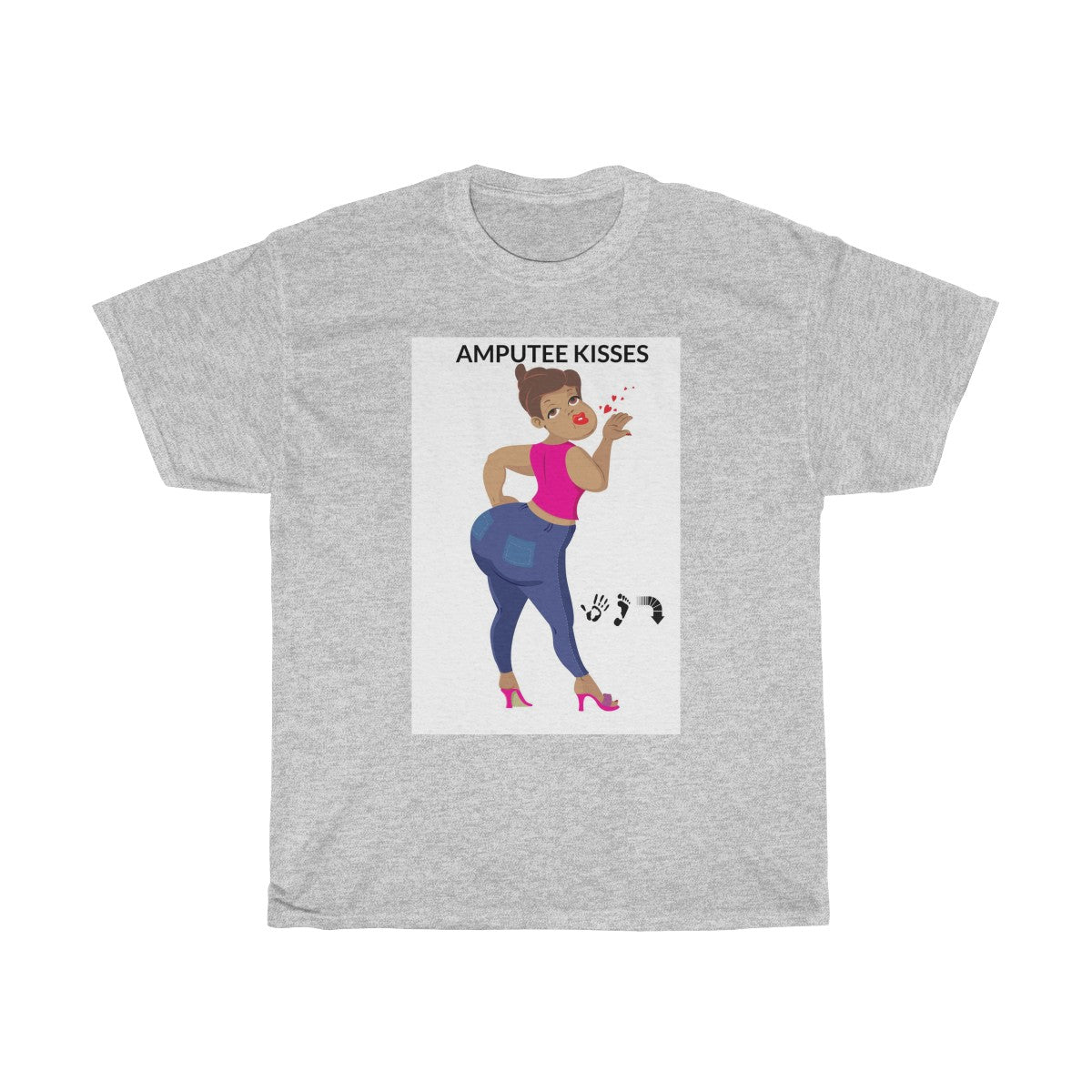 Five Toes Down Amp Kisses Unisex Tee