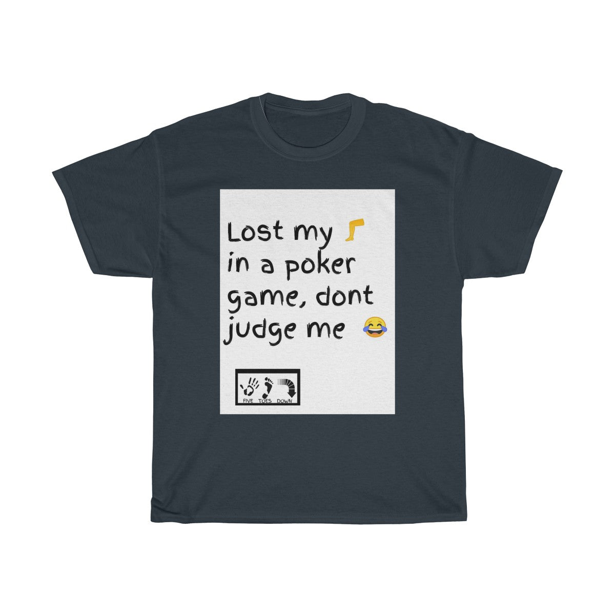 Five Toes Down Poker Game Unisex Tee