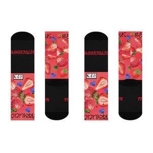 Five Toes Down Berrylicious Crew Socks
