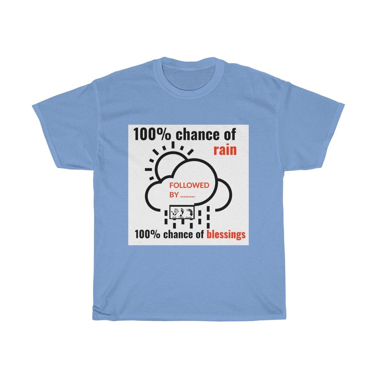 Five Toes Down Chance of Rain Unisex Tee