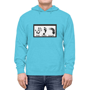 Five Toes Down Logo Unisex Lightweight Hoodie