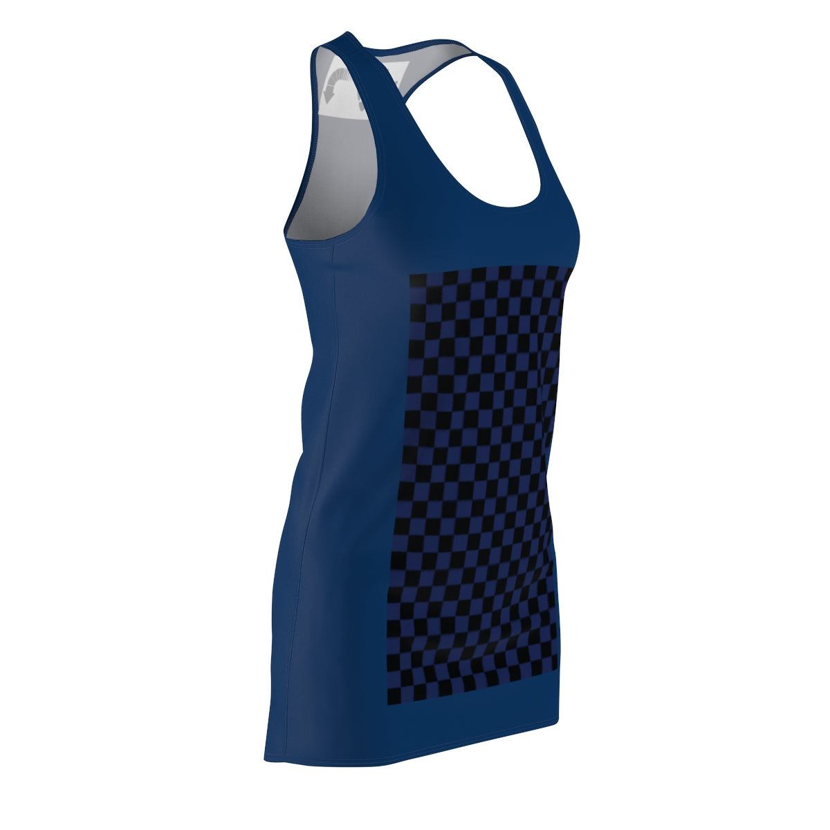 Five Toes Down Blue/Blue Cut & Sew Racerback Dress