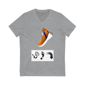 Five Toes Down Shoe Unisex V-Neck Tee