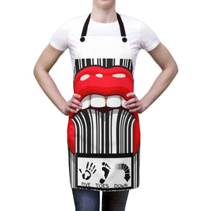 Five Toes Down Sexy Lips Apron