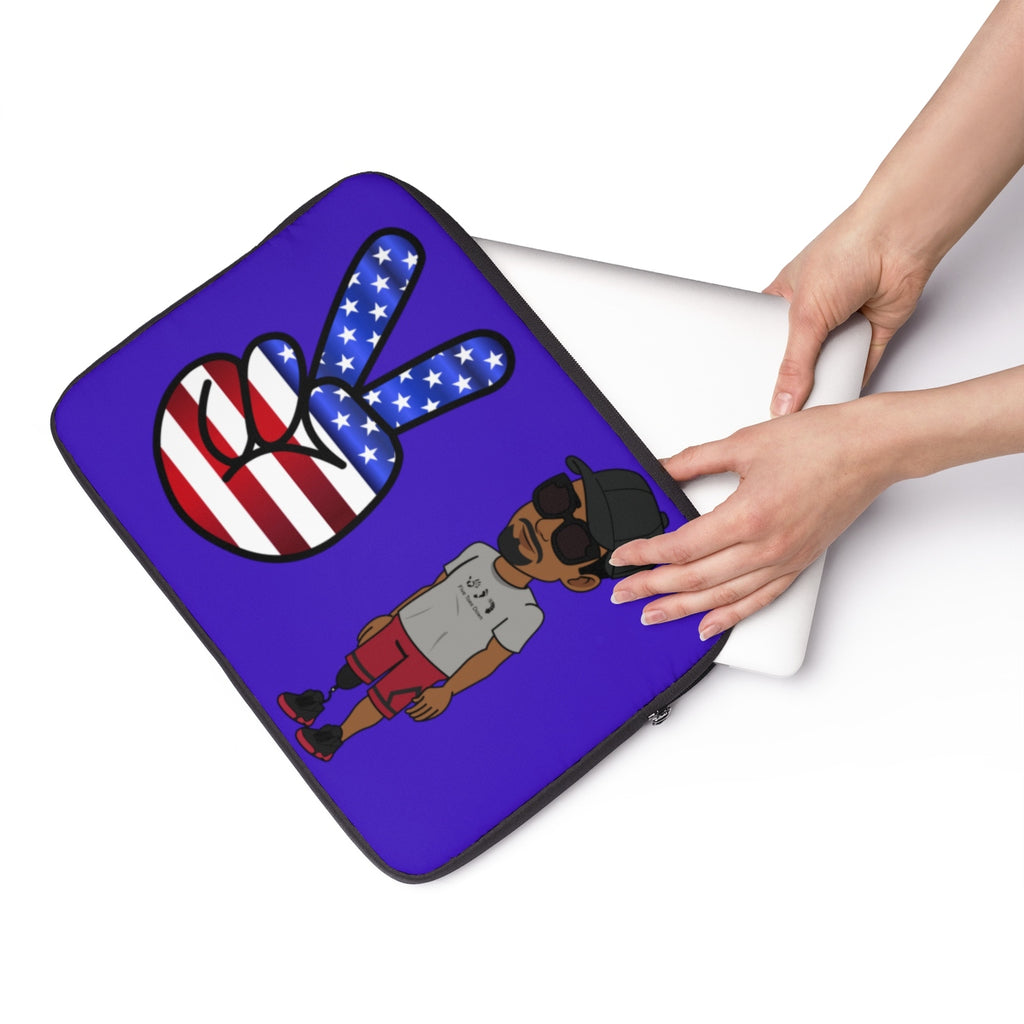 Five Toes Down Peace Laptop Sleeve