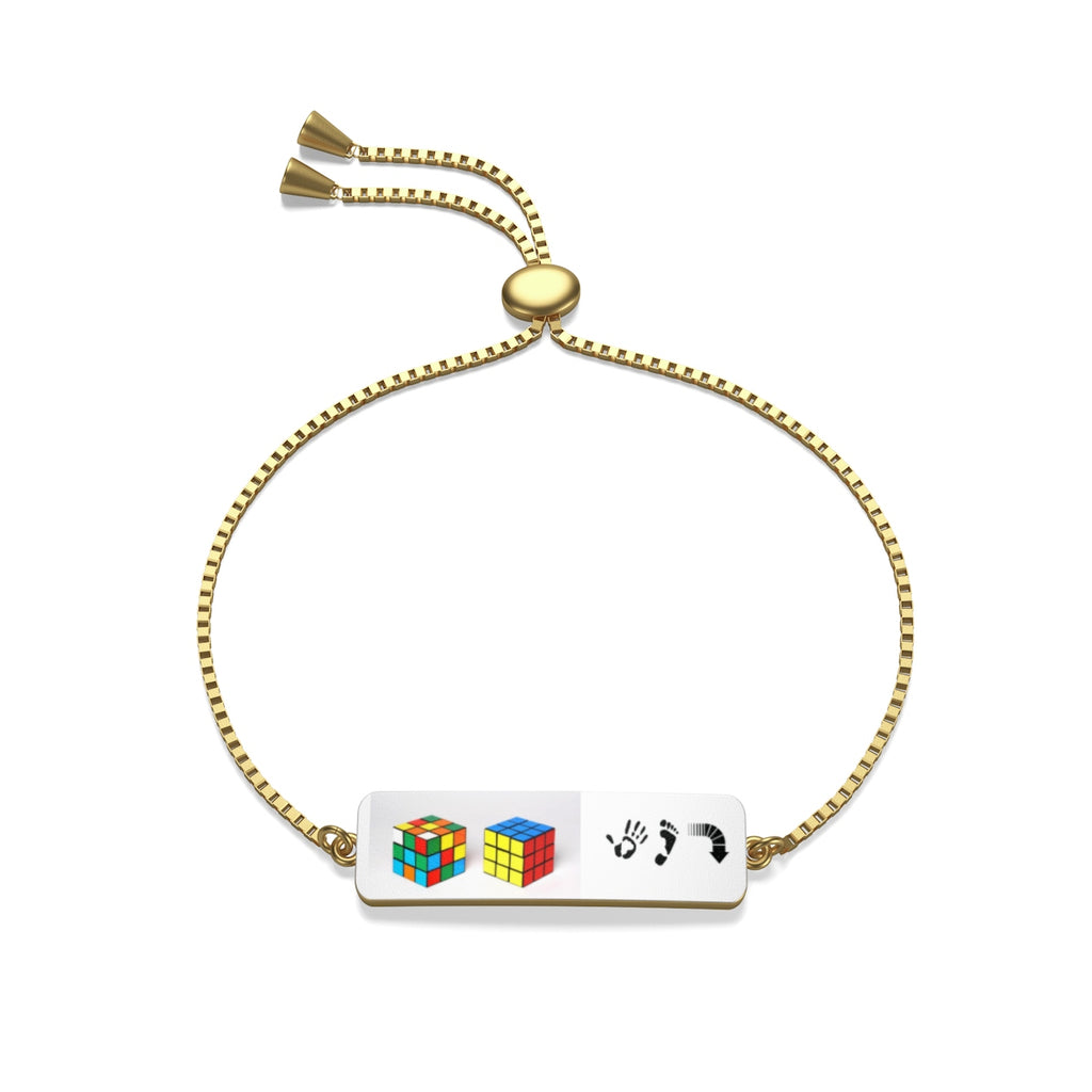 Five Toes Down Cube Box Chain Bracelet