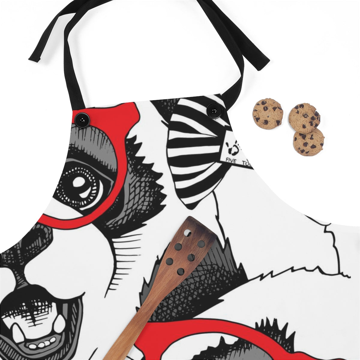 Five Toes Down Panda Apron