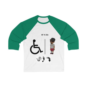 Five Toes Down Best Friend Unisex 3/4 Sleeve Baseball Tee
