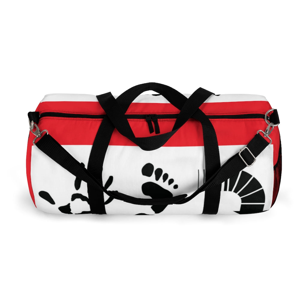 Five Toes Down Henry Duffle Bag red/white