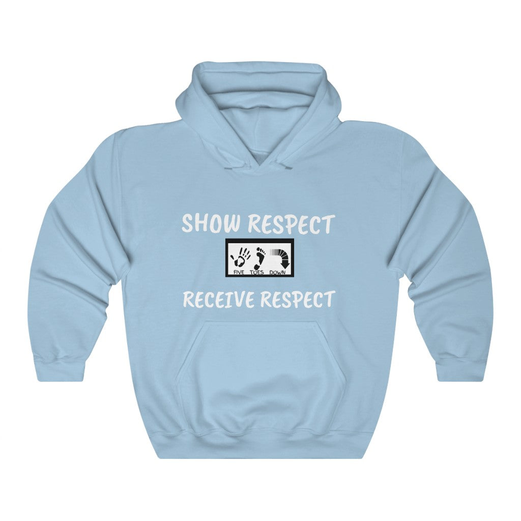 Five Toes Down Show Respect Unisex Heavy Blend Hooded Sweatshirt