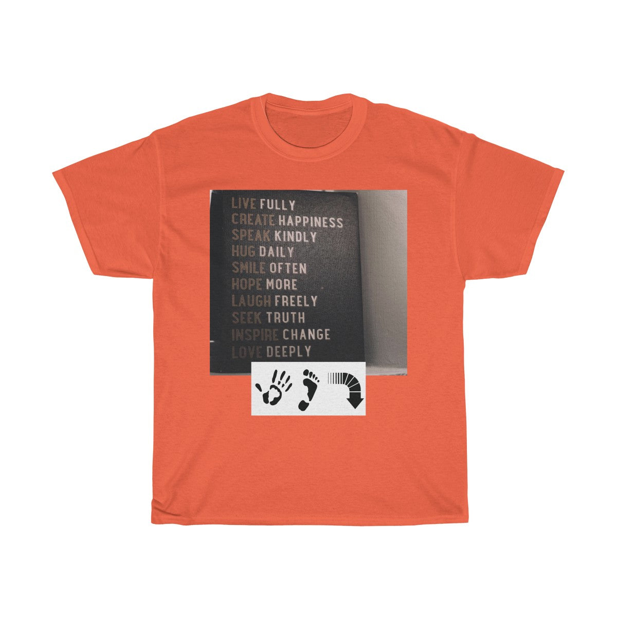 Five Toes Down Words to Live By Unisex Tee