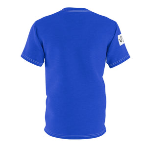 Five Toes Down Henry Unisex Cut & Sew Tee Blue