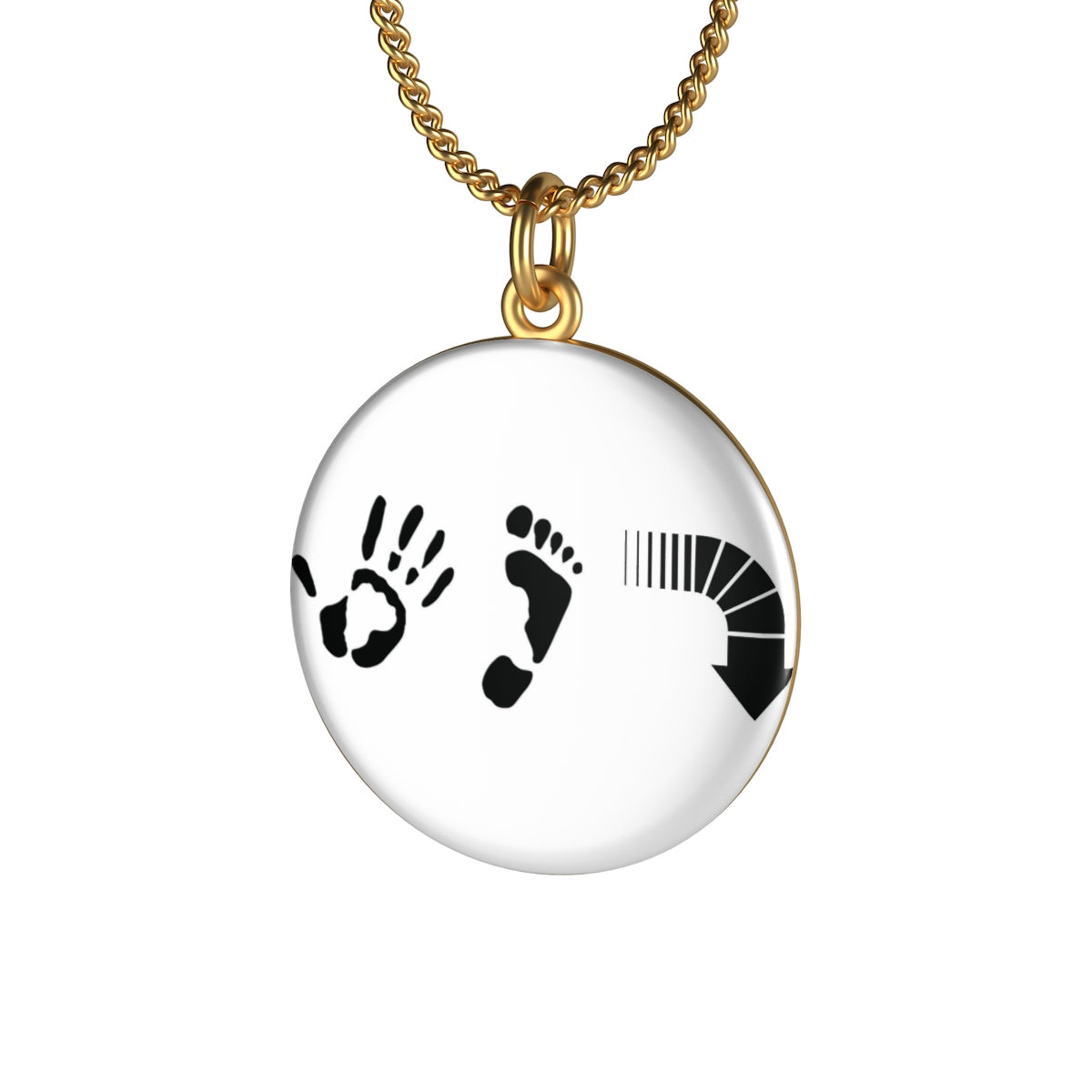 Five Toes Down Single Loop Necklace