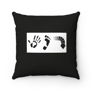 Five Toes Down Highly Favored Spun Polyester Square Pillow