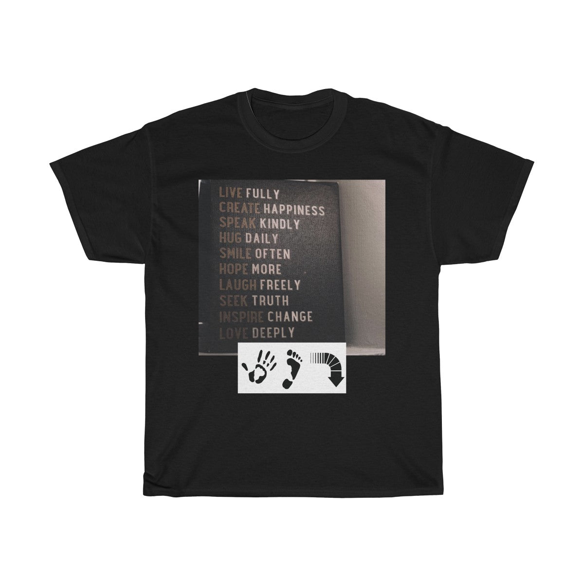 Five Toes Down Words to Live By Unisex Tee