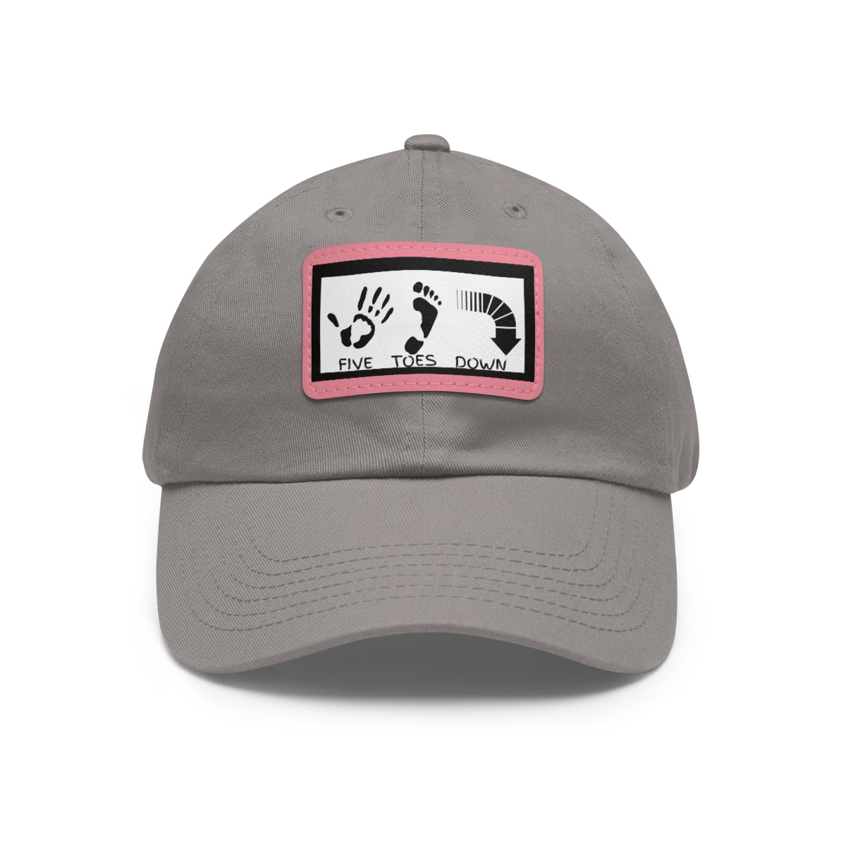 Five Toes Down Logo Hat with Leather Patch