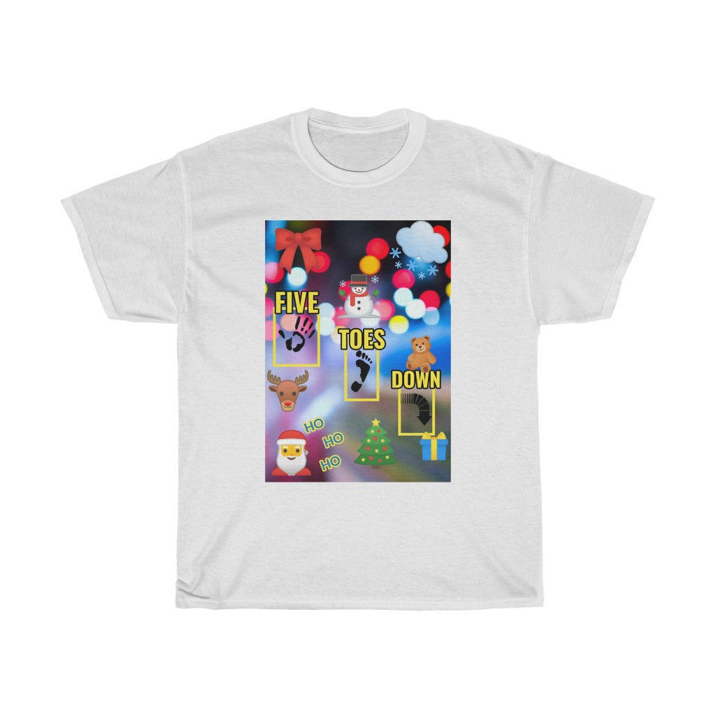 Five Toes Down Logo Christmas Unisex Tee