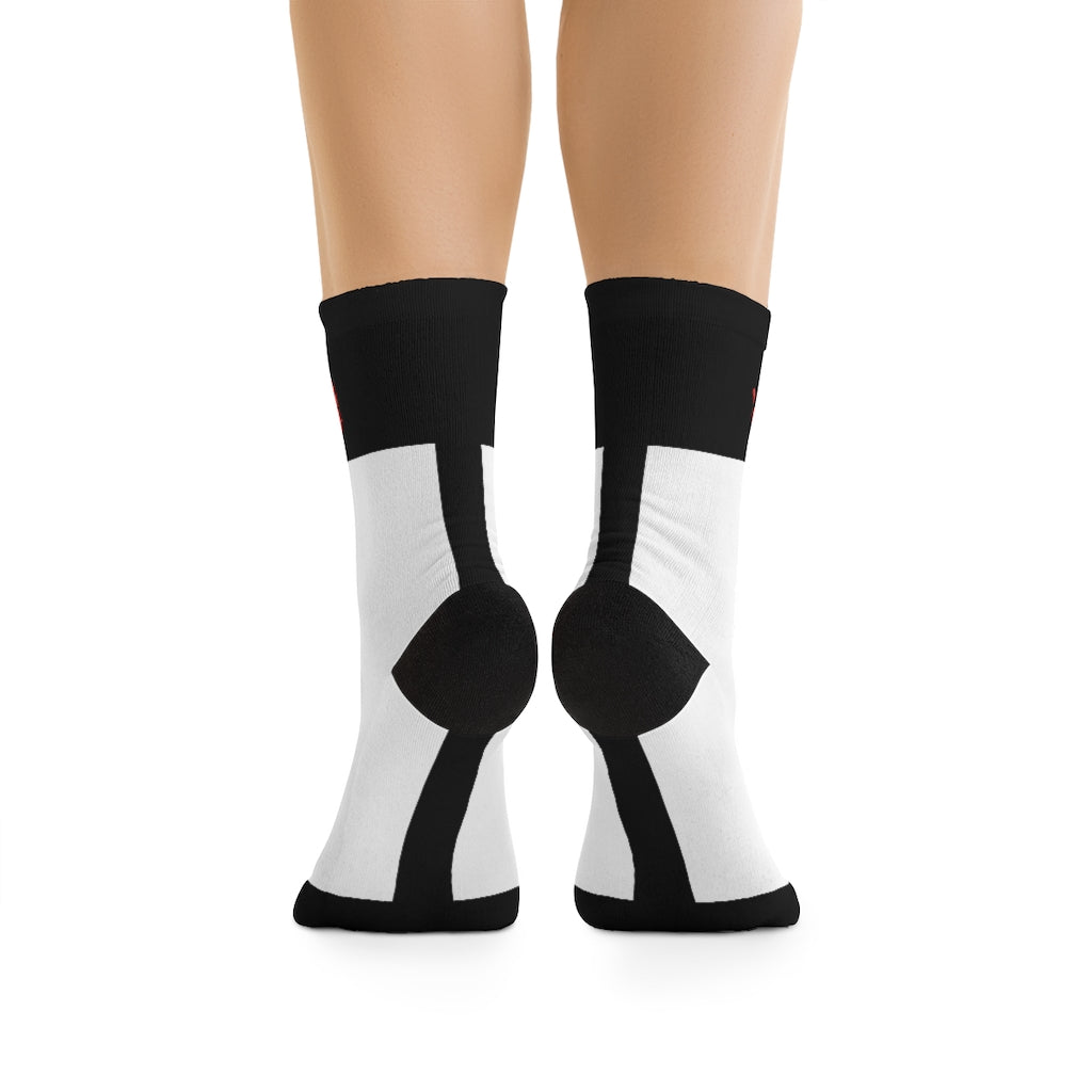Five Toes Down Hashtag Socks Blk