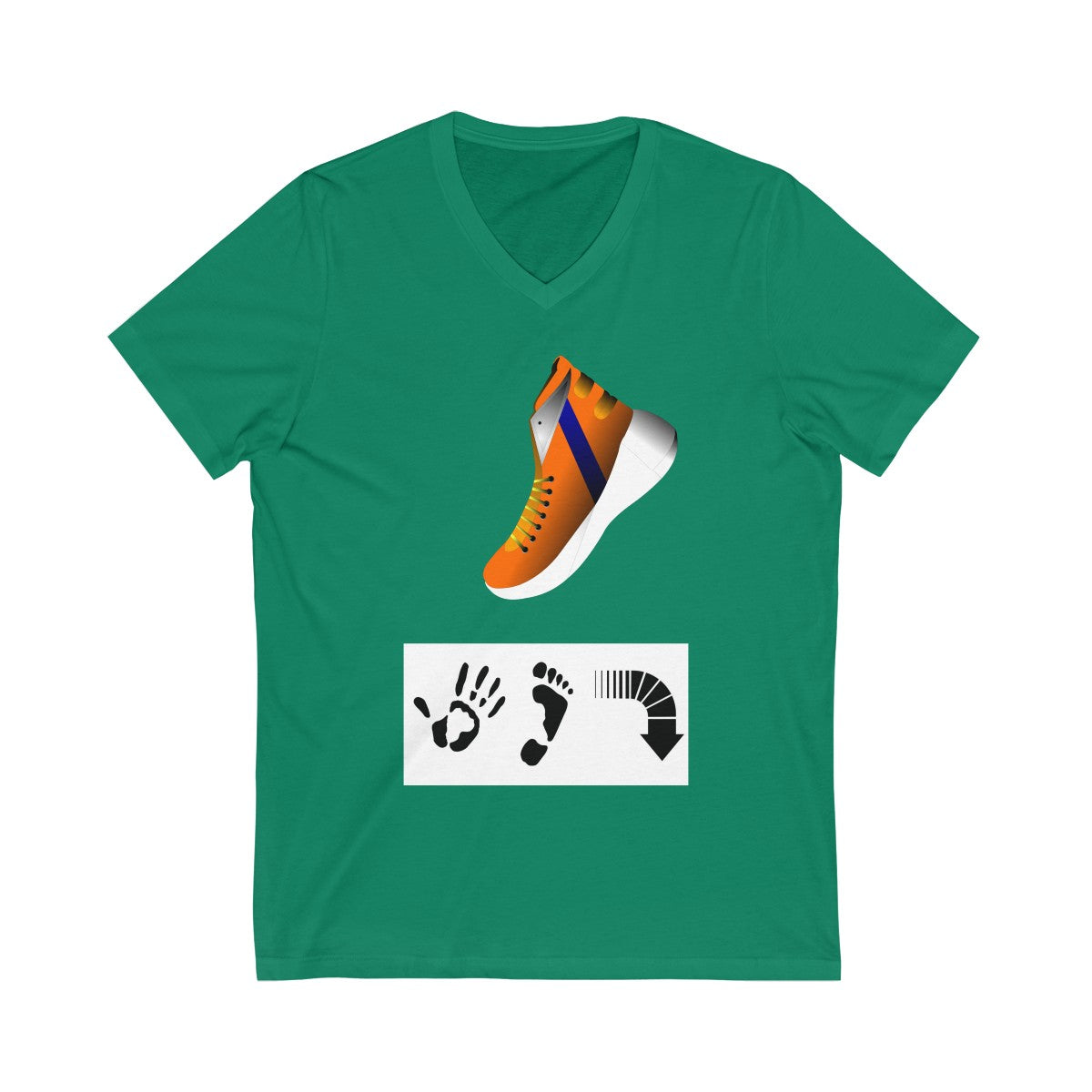 Five Toes Down Shoe Unisex V-Neck Tee