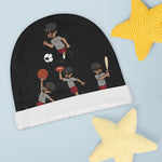 Five Toes Down Baby Beanie Sports Blk