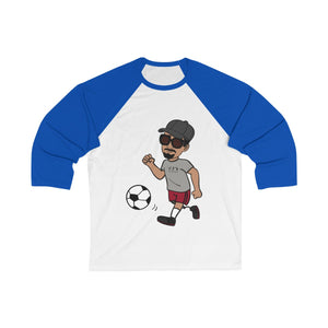 Five Toes Down Henry Soccer Unisex 3/4 Sleeve Baseball Tee