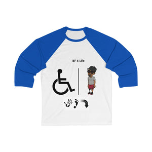 Five Toes Down Best Friend Unisex 3/4 Sleeve Baseball Tee