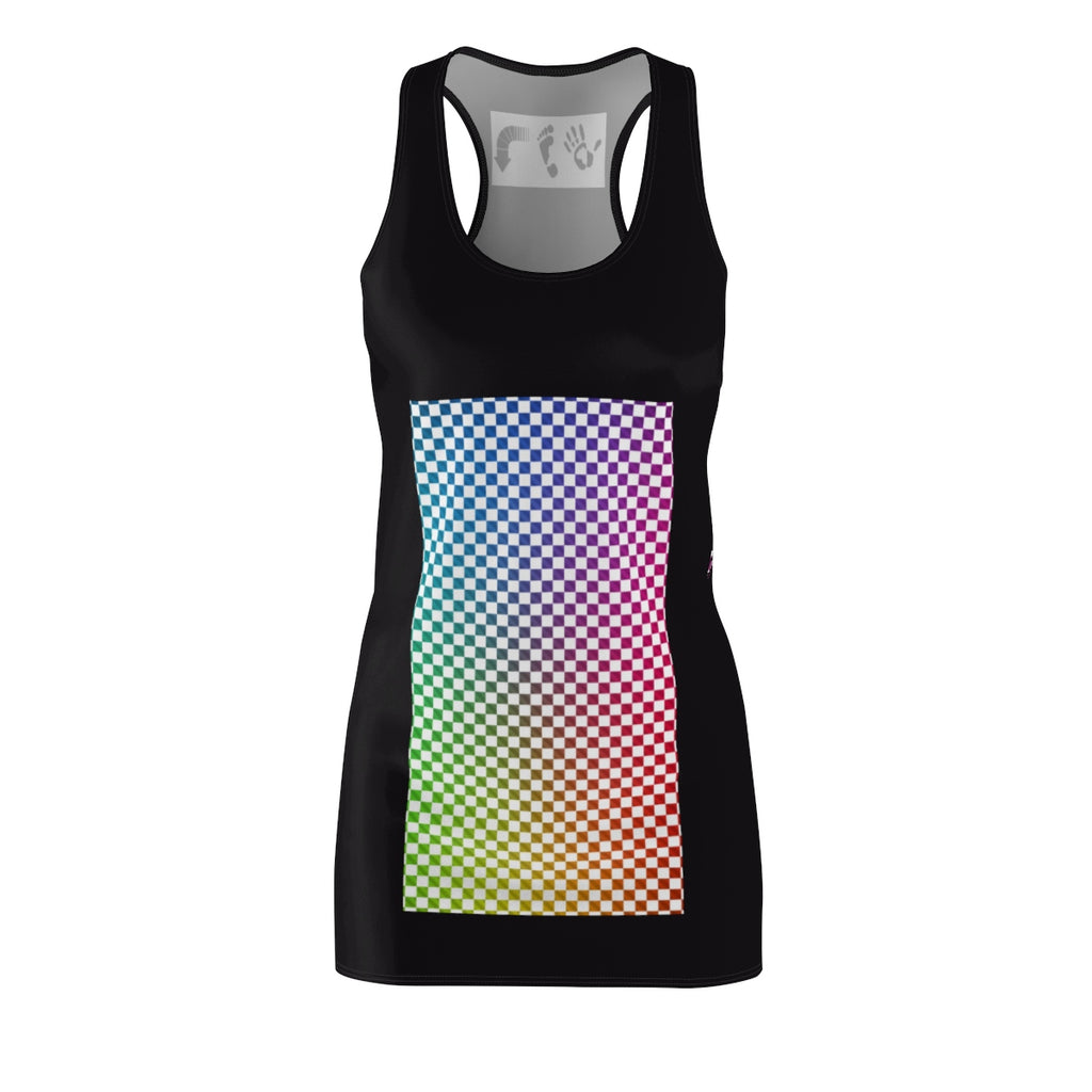 Five Toes Down Blk Dizzy Cut & Sew Racerback Dress