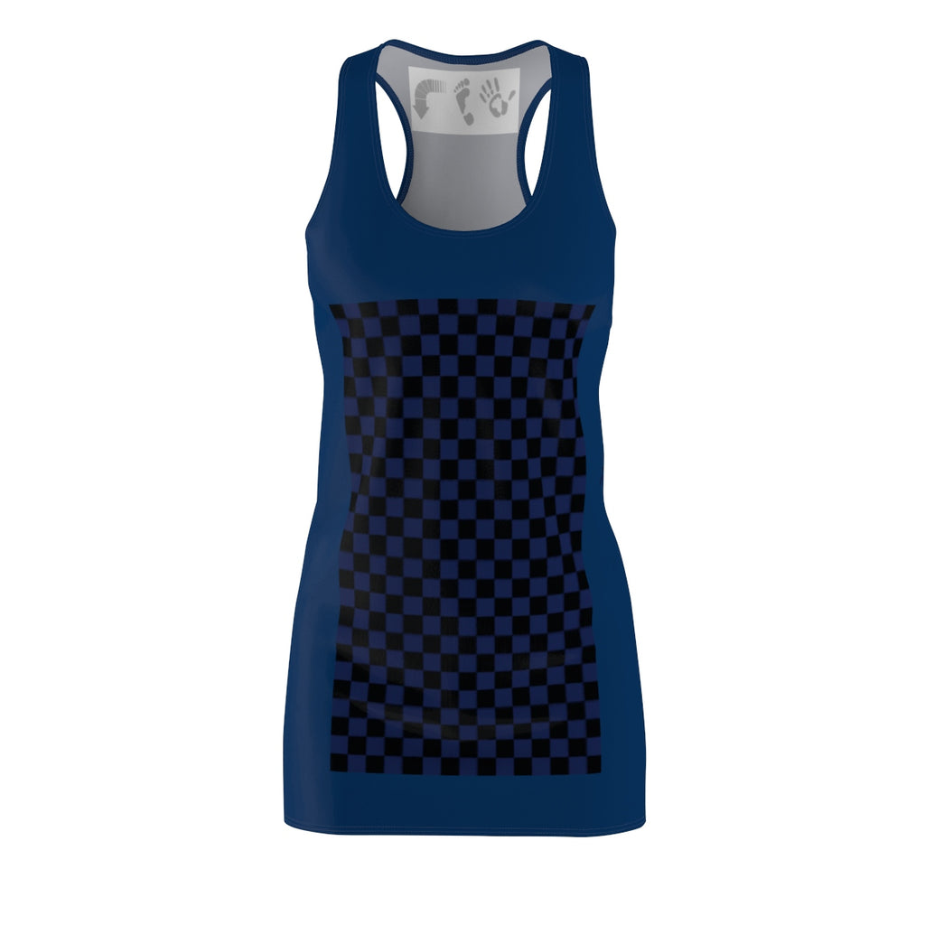 Five Toes Down Blue/Blue Cut & Sew Racerback Dress