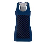 Five Toes Down Blue/Blue Cut & Sew Racerback Dress
