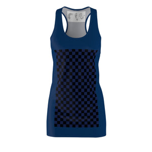 Five Toes Down Blue/Blue Cut & Sew Racerback Dress