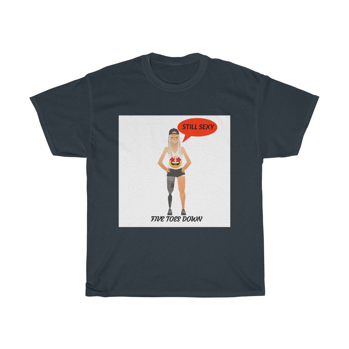 Five Toes Down Female Still Sexy Unisex Tee