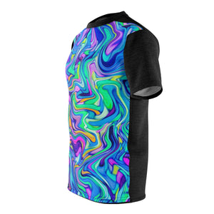 Five Toes Down Neon Ocean Unisex Cut & Sew Tee