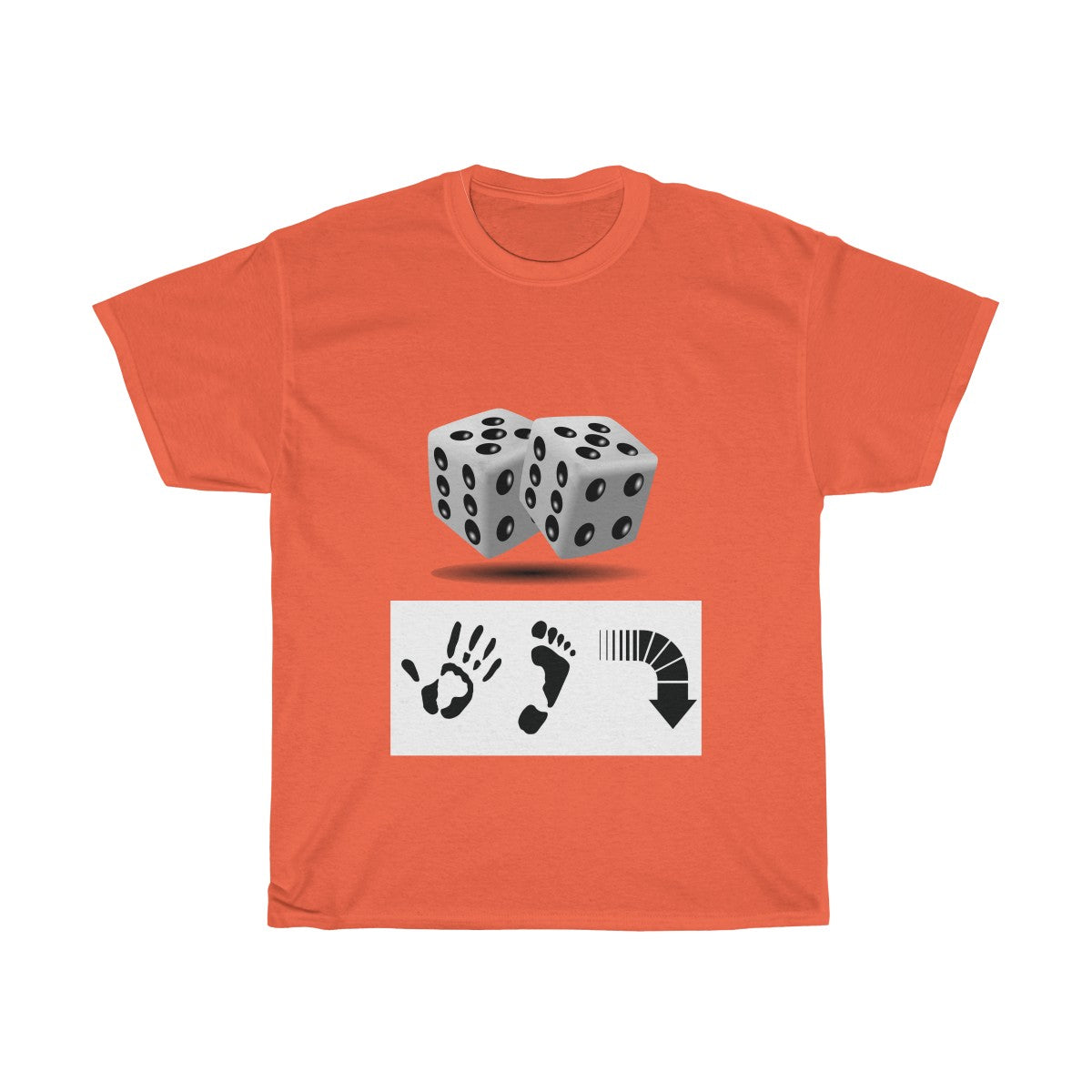 Five Toes Down Dice Unisex Tee
