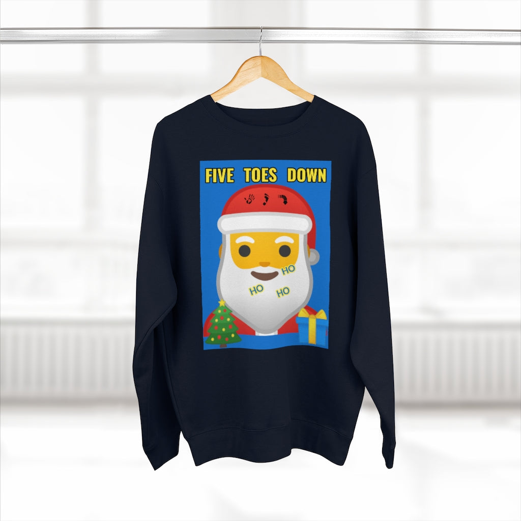 Five Toes Down Santa Unisex Sweatshirt