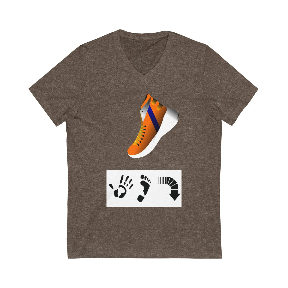 Five Toes Down Shoe Unisex V-Neck Tee
