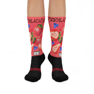 Five Toes Down Berrylicious Crew Socks