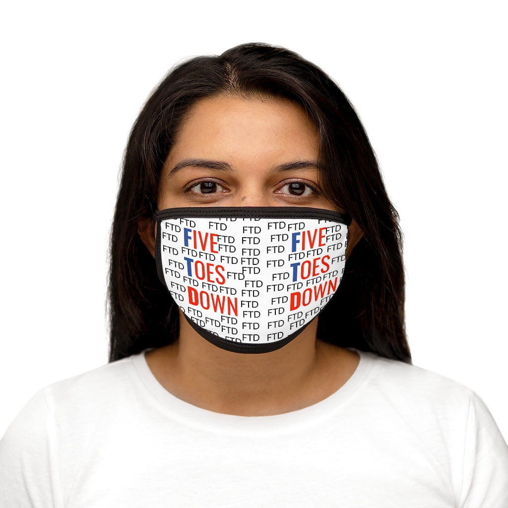 Five Toes Down Ftd Mixed-Fabric Face Mask