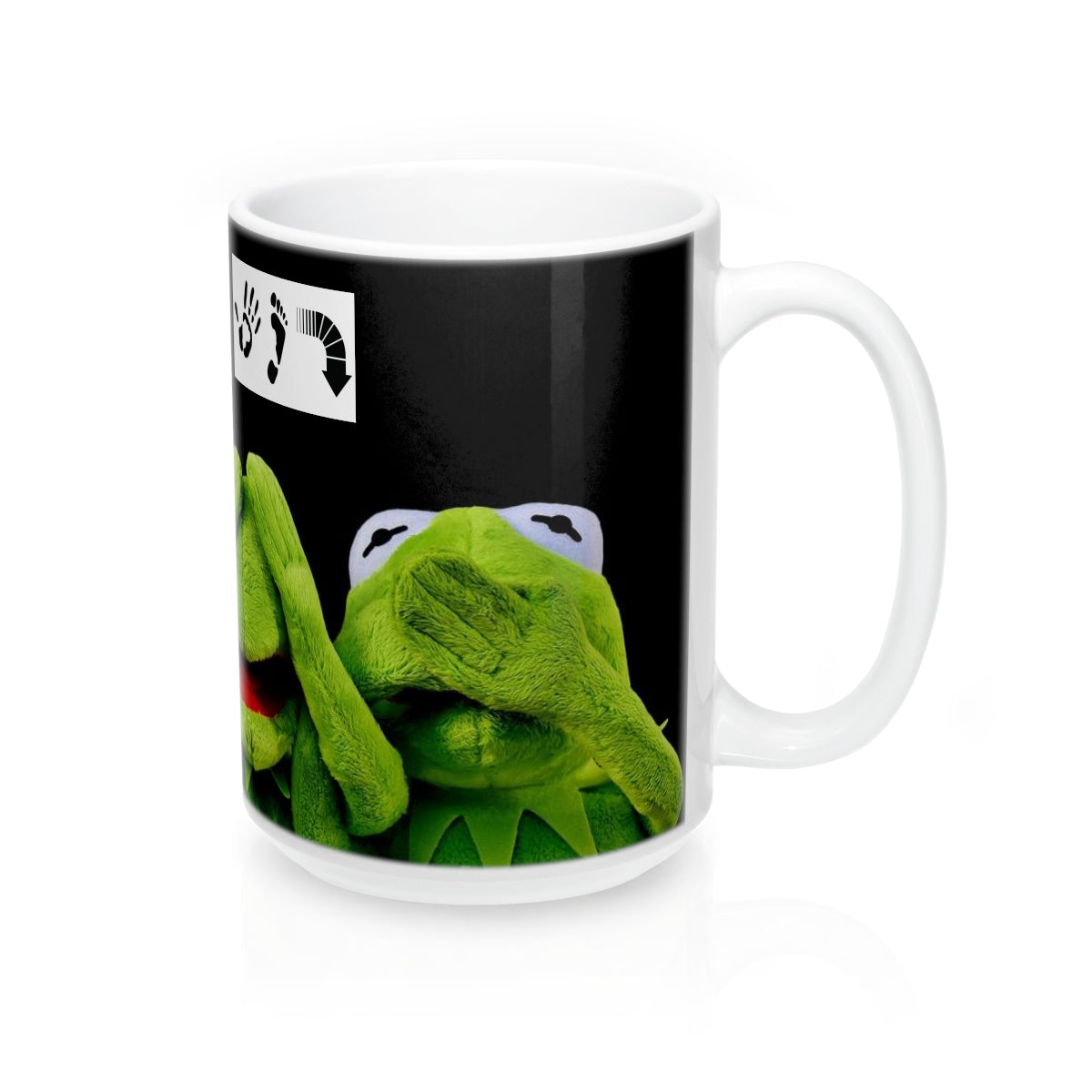 Five Toes Down Kermit Mugs