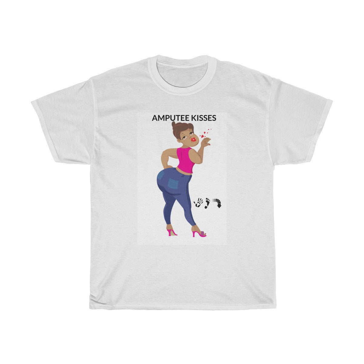 Five Toes Down Amp Kisses Unisex Tee