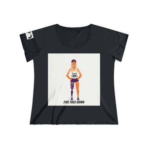 Five Toes Down Female Women's Curvy Tee