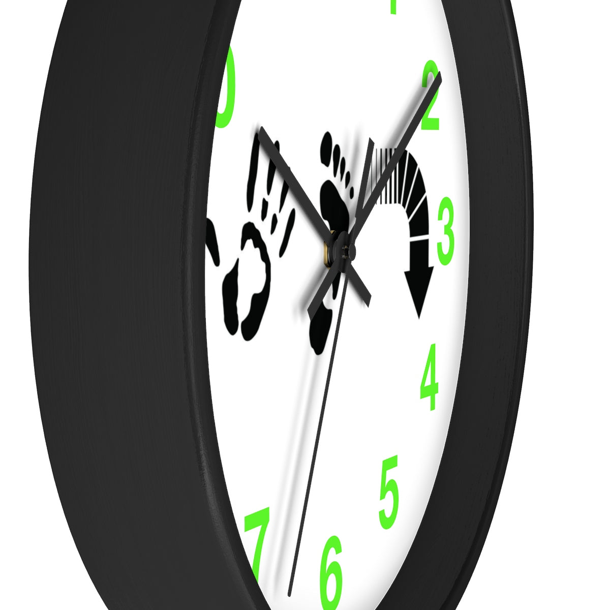 Five Toes Down Wall clock