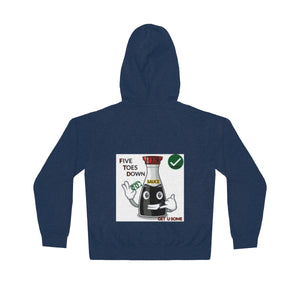 Five Toes Down Sauce Unisex Lightweight Hoodie(Back)