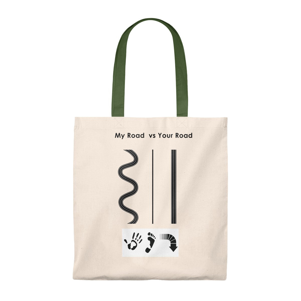 Five Toes Down My Road Tote Bag - Vintage