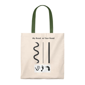 Five Toes Down My Road Tote Bag - Vintage